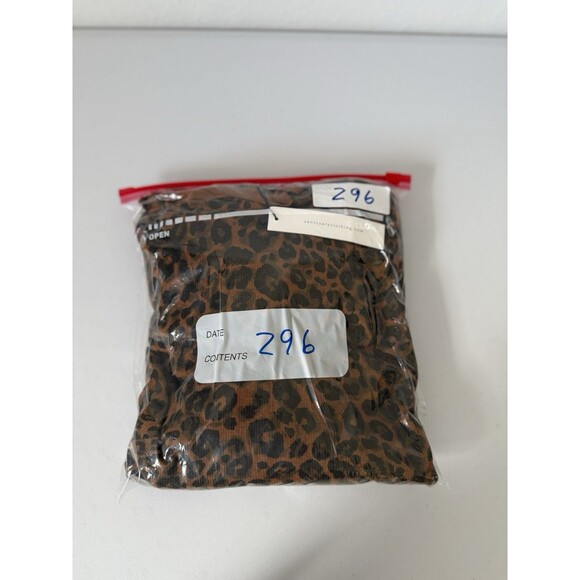 Sanctuary Brown Black Leopard Print NWT Hoodie Animal Print Size Large - Picture 11 of 11